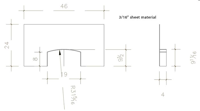 schematic drawing for the oven faceplate